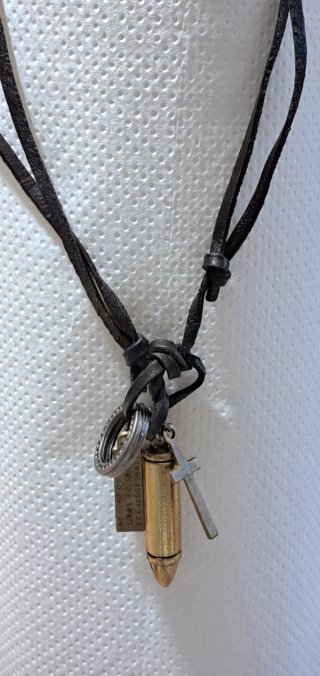 Collana uomo con 5 pendenti