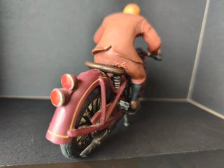 Miniatura Tintín en Moto