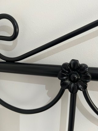 Cabecero de forja negro estilo Vintage