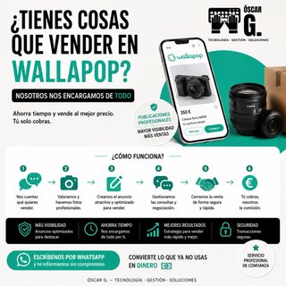 ¿Tienes cosas que vender? Nosotros nos encargamos