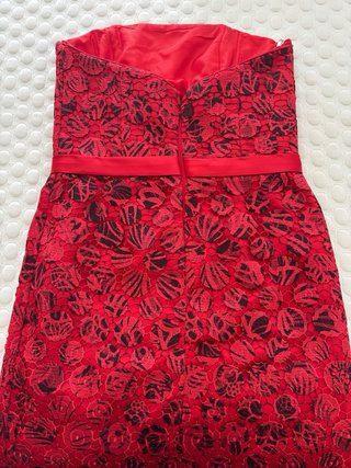 Vestido de fiesta Pronovias rojo