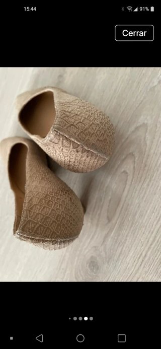 Zapatos de tacón beige mujer PLATINO