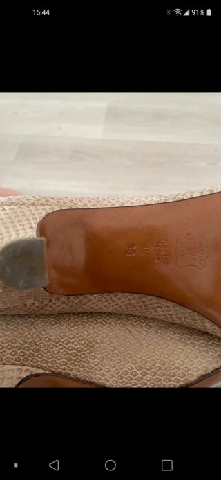 Zapatos de tacón beige mujer PLATINO