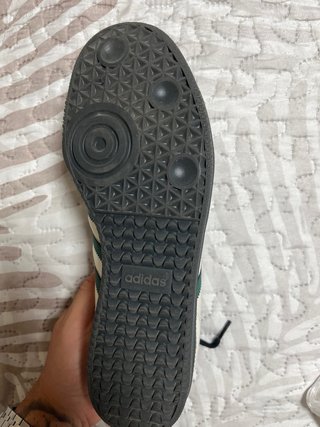 Adidas Samba Blancas y Verdes Talla 43/5
