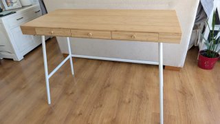 Escritorio Ikea Lillasen Bambú y Metal