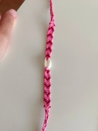 Pulsera macramé concha