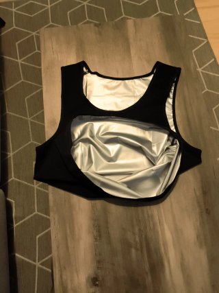 Camiseta Sauna Negra con Interior Satinado