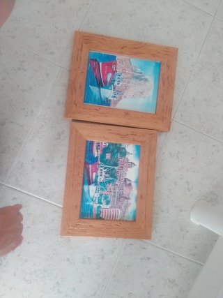 Pack 2 Cuadros Calpe Mar Alicante