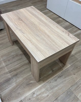 Mesa de salón elevable madera