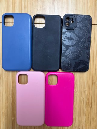 Confezione da 5 custodie per iPhone 11