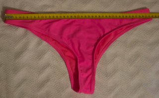 Braguita bikini brasileña fucsia lisa mujer
