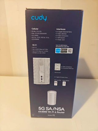 Router Cudy P2 5G Wi-Fi 6 AX3000