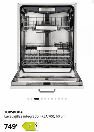 Lavavajillas Torsboda IKEA 700 60cm sin estrenar