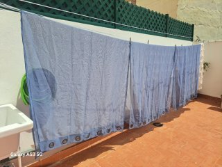 Cortinas tela de polyester 4 colores 10€ cada una