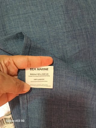 Cortinas tela de polyester 4 colores 10€ cada una