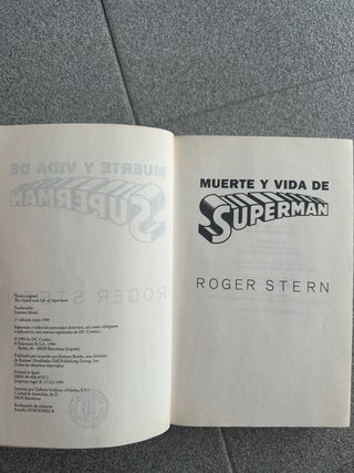Muerte y vida de Superman Roger Stern 1ª Ed.