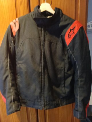 Chaqueta Moto Alpinestars Negra y Roja talla L