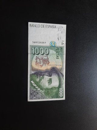 BILLETE DE 1000 PESETAS DE 1992