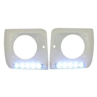 Kit faros delanteros con Luz diurna Cromada para M