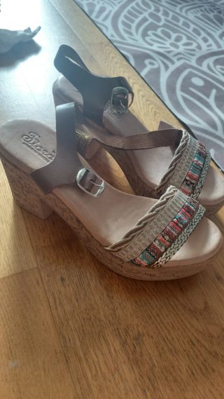 Sandalias tacón Fiore multicolor