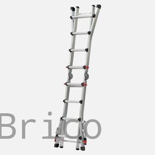 Escalera Telescópica Aluminio 6+6 Peldaños Teleflex