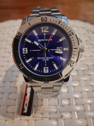 Orologio Sanda Uomo Water Resist 5 ATM Blu