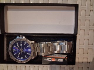 Orologio Sanda Uomo Water Resist 5 ATM Blu