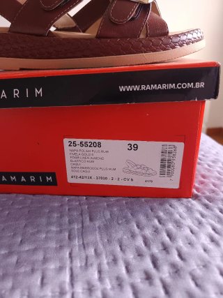 Sandálias Ramarin Castanhas Tamanho 39
