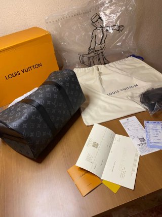 Louis Vuitton Keepall 25 Monogram Negro