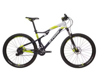 Bicicleta Btwin Montaña Doble Suspensión