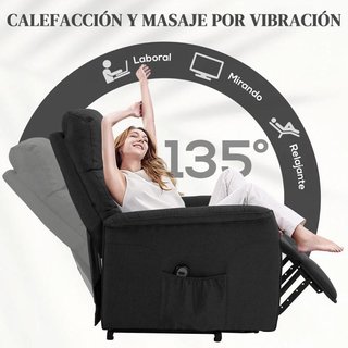 Sillón Relax Eléctrico Levanta Personas con Mando