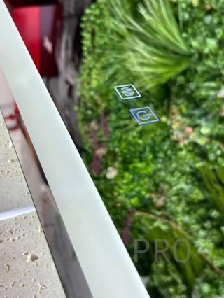 Espejo LED Táctil Cuadrado modelo 2015