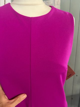 Traje pantalón fucsia
