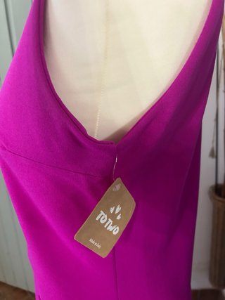 Traje pantalón fucsia