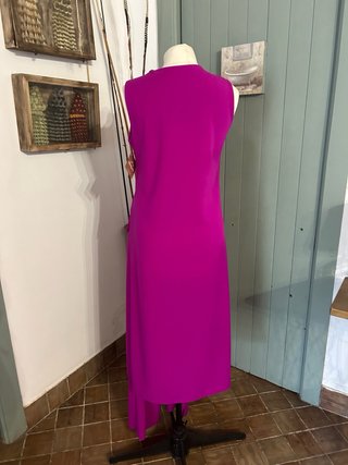 Traje pantalón fucsia