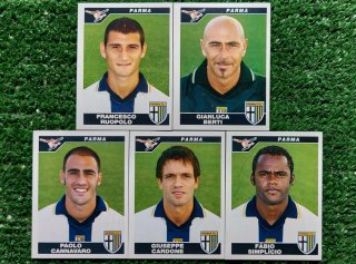 5 figurine Parma Calciatori Panini 2004/05