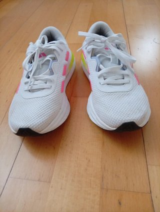 Zapatillas Adidas Running Mujer Blancas Rosas