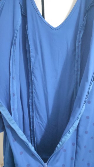 Traje Flamenca Talla 48 Lunares Azules