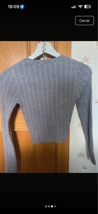 Jersey corto de punto gris