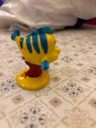 Figura PVC Flounder La Sirenita Disney Vintage