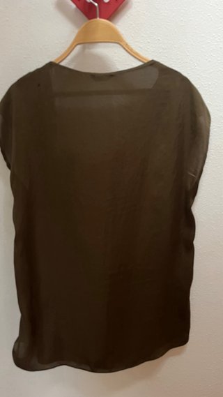 Blusa Massimo Dutti Verde Oliva Talla M