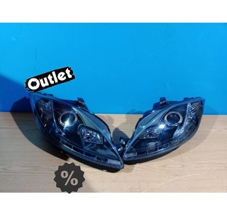 BY FAROS PARA SEAT LEON ALTEA TOLEDO 04-09 LUZ DIURNA LED FO