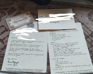 Carta de Aceptación Hogwarts Personalizada