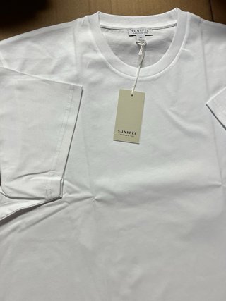 T-Shirt Sunspel XL Branca