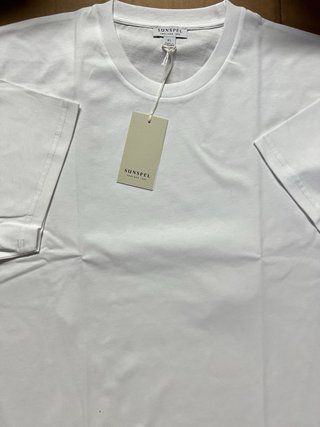 T-Shirt Sunspel XL Branca