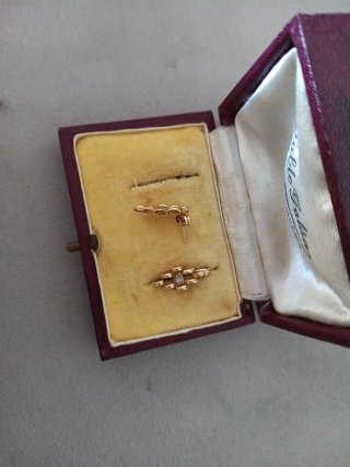 Pendientes oro 18k señora con brillante Pablo Gala