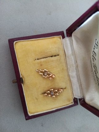 Pendientes oro 18k señora con brillante Pablo Gala