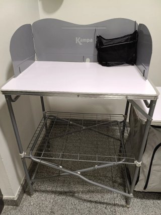 Tavolo da Cucina Pieghevole Kampa per Campeggio