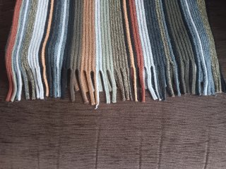 Sciarpa da uomo a righe multicolore