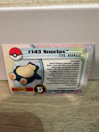 Carta Snorlax Holo Topps Pokemon